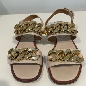 Tory Burch size 8 bone color sandal